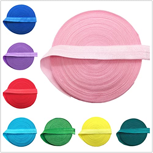 Diy 20Yards 5/8" 15Mm Elastic Band Multicolor Fold Over Spandex Elastic Ribbon For Sewing Lace Trim Waist Band Garment Accessory For Garment (Color : Brown) #TOP2