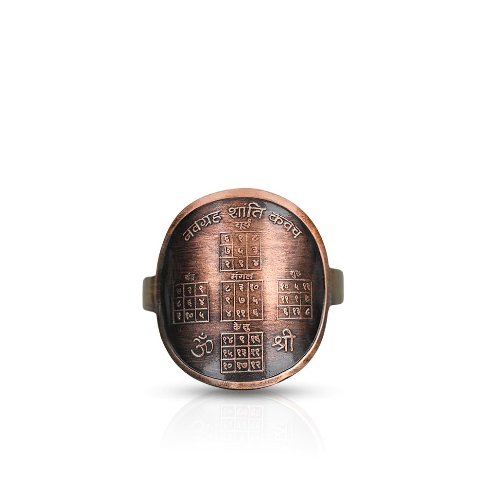 rudra centre Navgraha Shanti Ring in Copper-picture-16