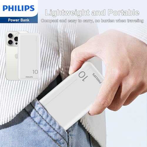 Batterie Externe PHILIPS Powerbak DLP1810NW 10000 mAh 2 Ports 5 Volts - vue 7