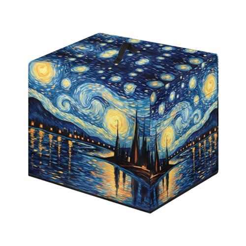 ZUXONGSY Starry Sky Meat Slicer Cover Blue Meat Slicer Machine Cover For Home Meat Bags Dust Cover for Meat Slicer for Gifts, I112CZA63-5