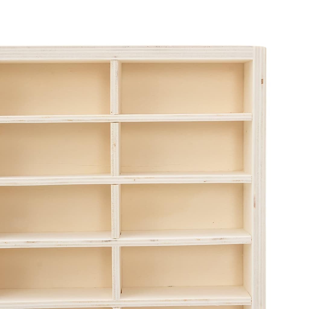 Vitrina de Madera para coleccionistas con 90 Compartimentos 50,5x4,5x79 cm Marrón,4017379