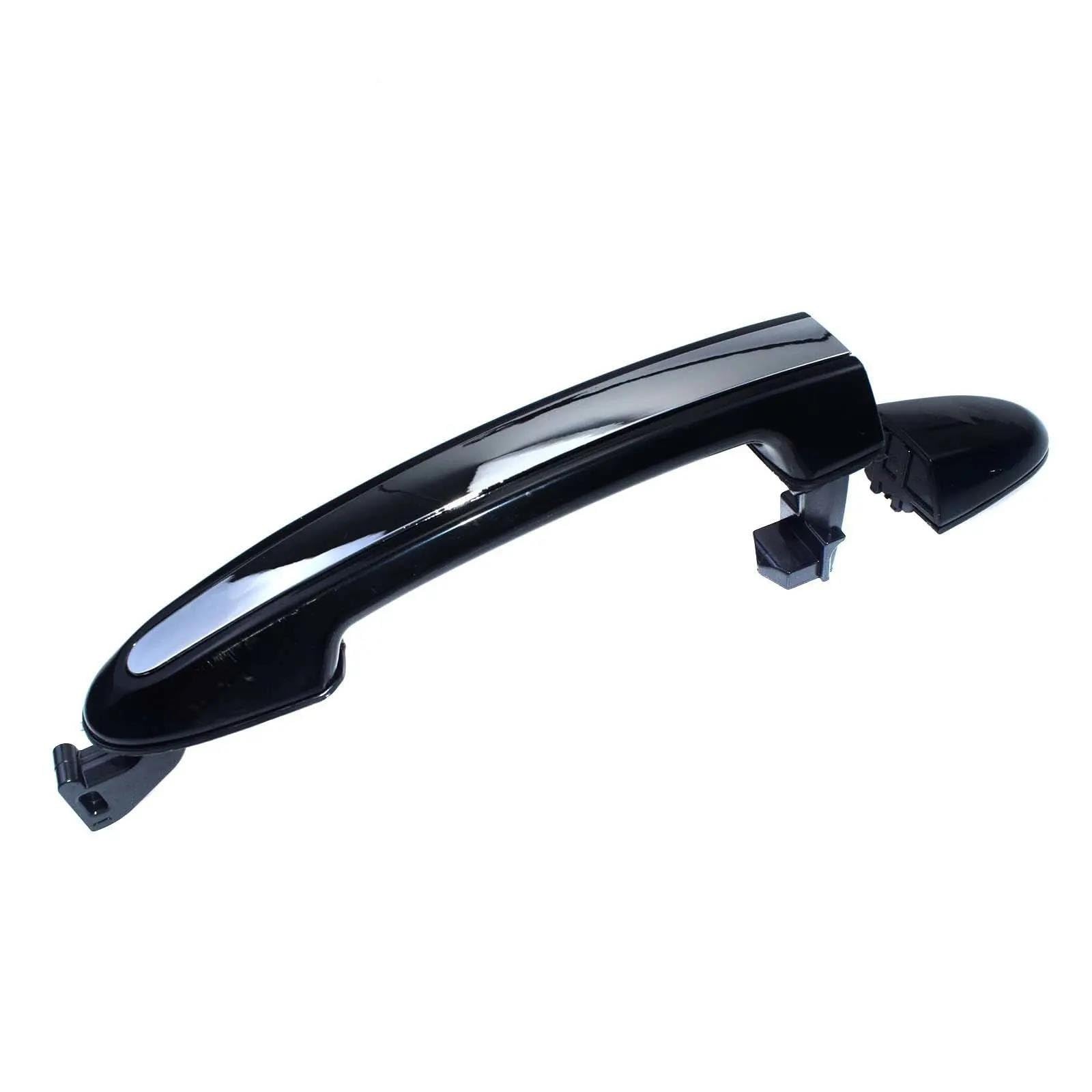 KLAUER Door Handle Covers Chrome Black Outer Door Handle for Hyundai for Santa Fe 2007-2012 826512B000 826612B000 836512B000(Rear Left)