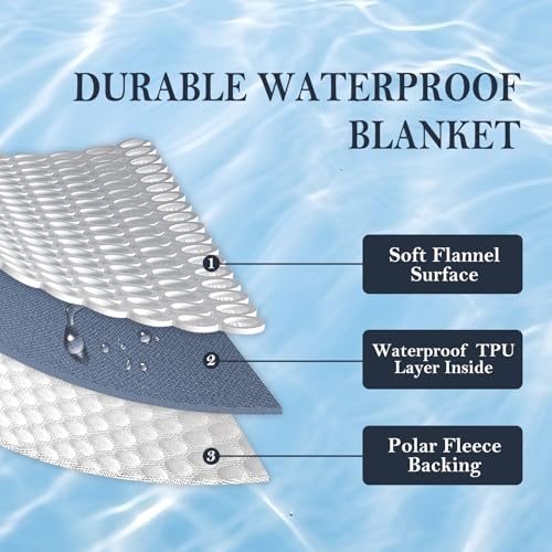 Protège-matelas imperméable réversible haut de gamme, couverture lit gris 203x228cm - 3