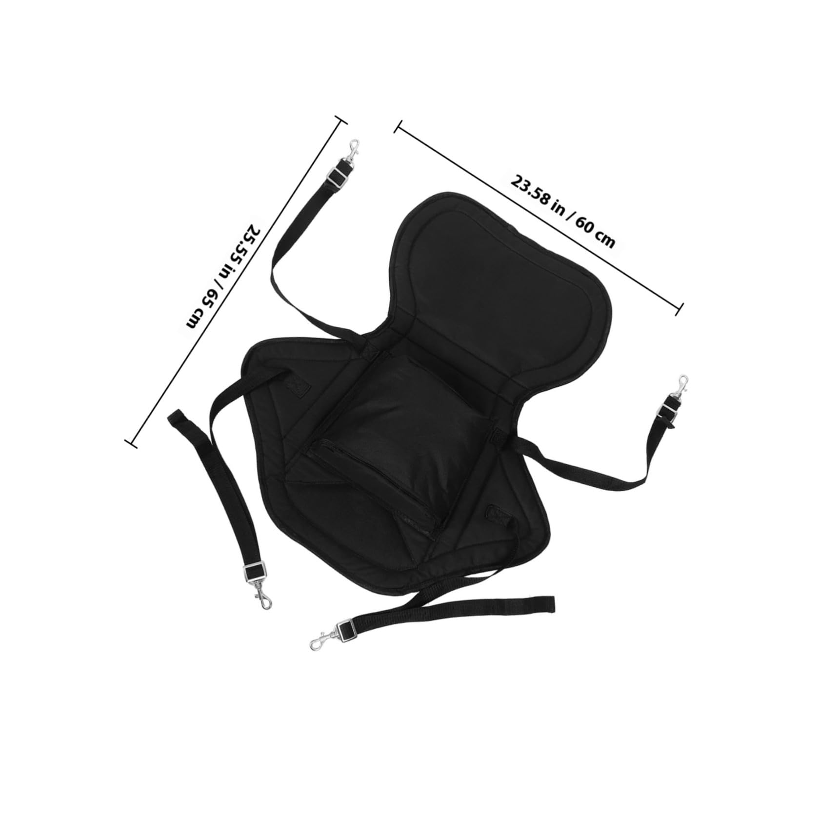 minkissy Asiento Inflable para Kayak Respaldo Flexible Transpirable, Cojín Cómodo de Espuma, Accesorio para Deportes Acuáticos y Recreación al Aire Libre
