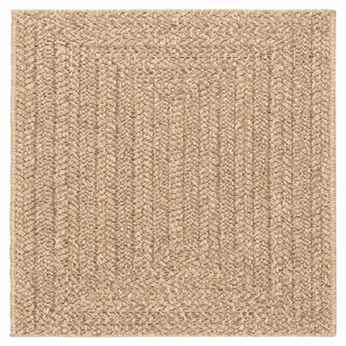 vidaXL Teppich, Teppich für Wohnzimmer Garten Balkon Terrasse, Bodenmatte Läufer Rechteckig, Balkonteppich Terrassenteppich, 120x120cm Jute-Optik Indoor Outdoor