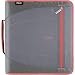 Five Star 2 Inch Zipper Binder, 3 Ring Binder, Removable File Folders, Durable, Gray/Bright Coral (29036IY8)