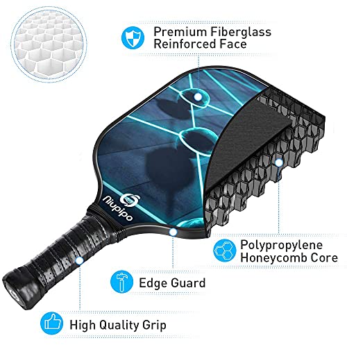 Niupipo Pickleball Paddle, Composite Pickleball Racket Polypropylene Honeycomb Core Fiberglass Face Ultra Cushion 4.5In Grip 8.1Oz With Pickleball Paddles Cover thumb #3