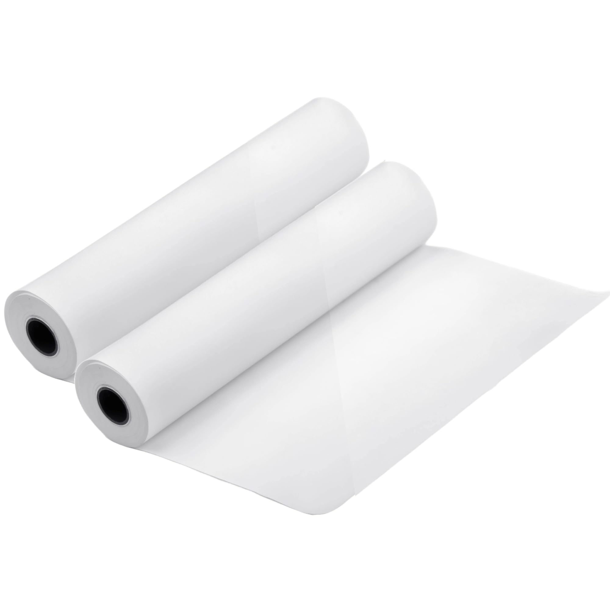 Vakly Exam Table Paper - 18''X225’ Disposable Smooth Barrier Cover Roll (2 Pack) 18 inch Wide Paper Rolls for Spas, Daycares, Doctors, Chiropractors, Examination and Massage Tables
