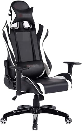 Miniatura 1 de BAUBUY Silla Gamer Racing Style Gaming Silla ejecutiva ergonómica giratoria con reposacabezas y almohada lumbar, barandilla de elevación, silla de