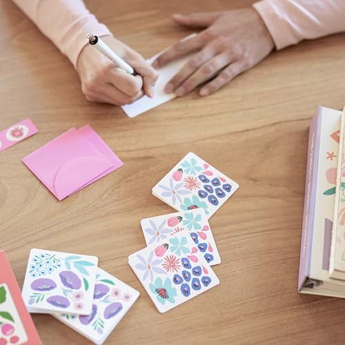 Image of Studio Oh! Botanical Bliss Blank Note Card Set with Envelopes and Stickers 12 Pack Assorted Greeting Cards, 260 GSM Textured Paper Stationery for Thank You Cards, Birthday Cards, Gift Card Envelopes