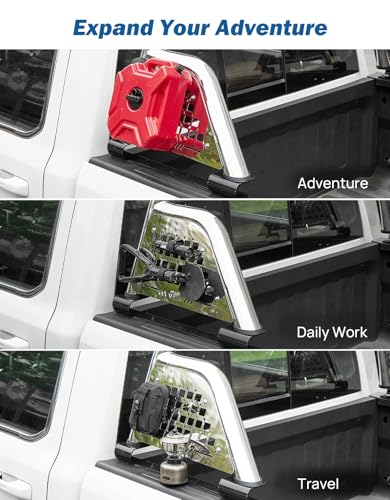 Image of JOYTUTUS Roll Bar for Full Size Truck Stainless Steel Pickup Chase Rack Sport Bar Compatible with F150, F250, F350, Silverado, Sierra, Ram 1500 2500 3500, Tundra