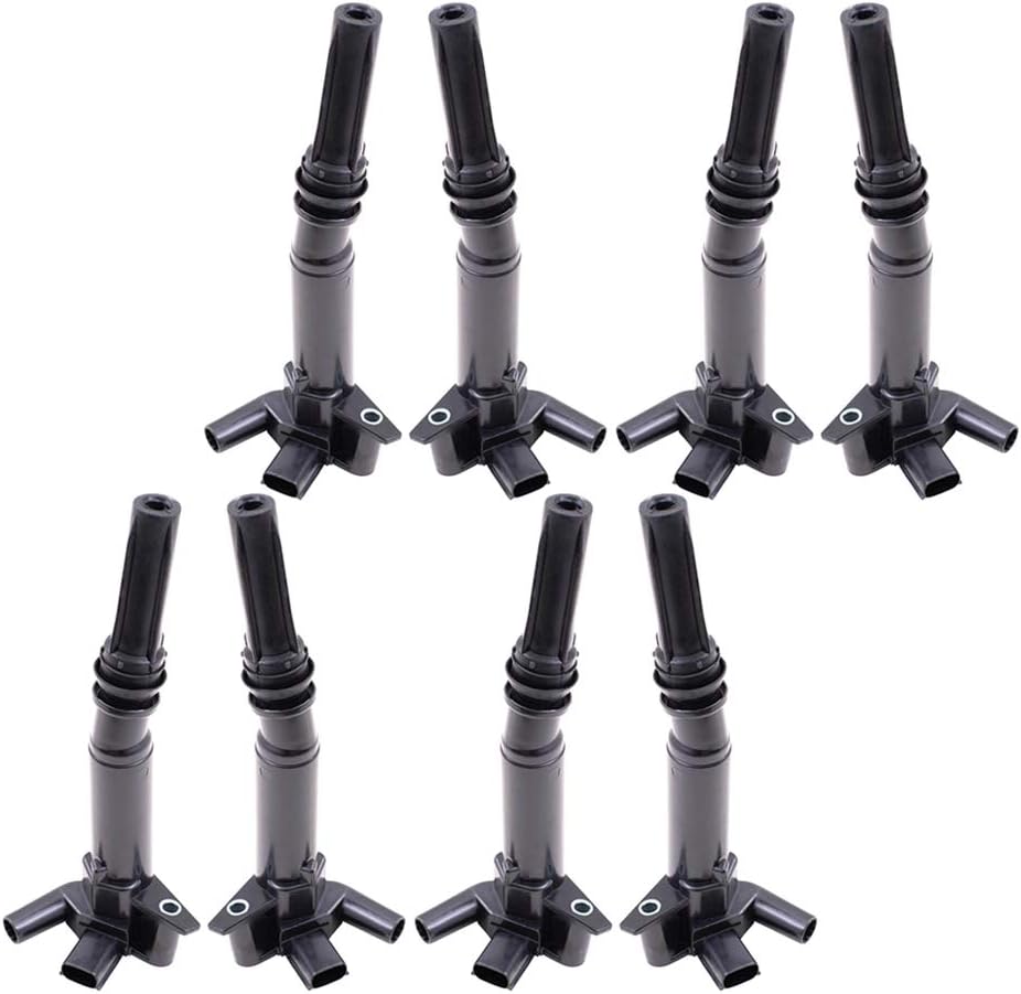 Brock Aftermarket Replacement Part Ignition Spark Plug Coils 8 Piece Set Compatible with 2011-2014 Ford F-150