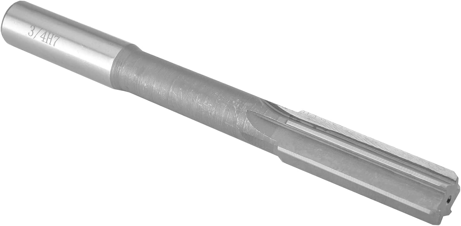 Fedeas 3/4" Chucking Reamer, H7 HSS Straight Flutes Lathe