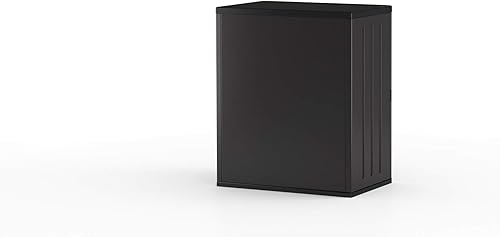 Miniatura 10 de Suncast Commercial Armario de resina resistente de 9 pies cúbicos con 2 estantes color negro