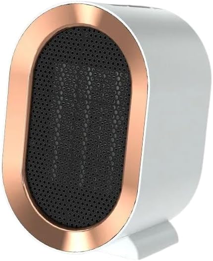 ME JO Calentador eléctrico portátil de 1200 W - Calentador personal compacto enchufe del Reino Unido  Mini calentador de cerámica de calentamiento
