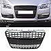 MADALLO Auto Frontstoßstange Kühlergrill für Audi Q7 SQ7 4L 2007-2015, Wabengitter, Auto-Styling-Zubehör,Schwarz