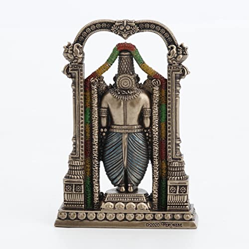 Veronese Design 3 3/8" Lord Balaji Venkateswara Hindu God Resin Sculpture Idol