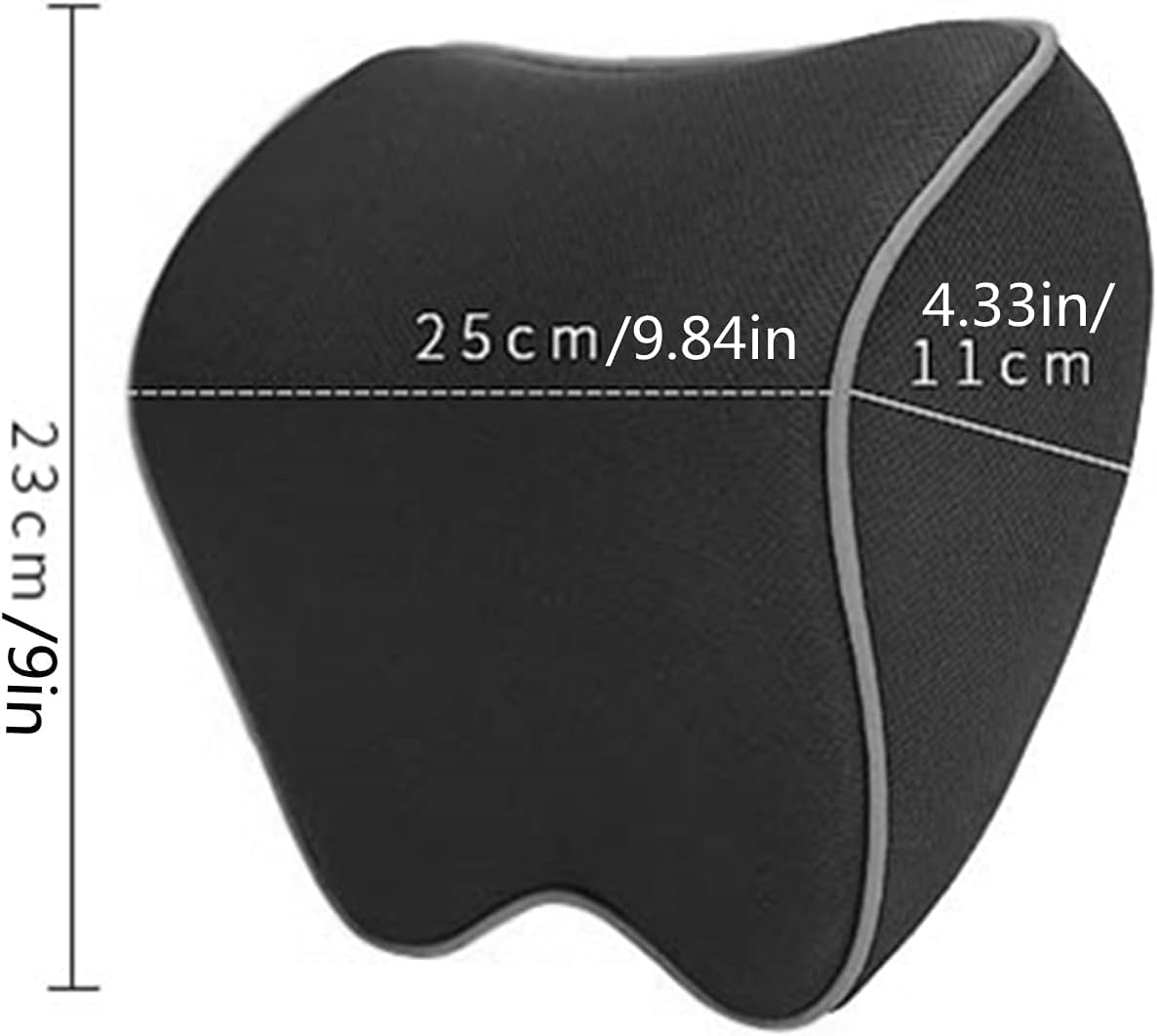Almohada para Cuello para Audi Q5 FY SLine Sport 2021-2024 | Cojín Ergonómico de Espuma Viscoelástica para Asiento de Auto Transpirable Soporte Cervical 2piezas