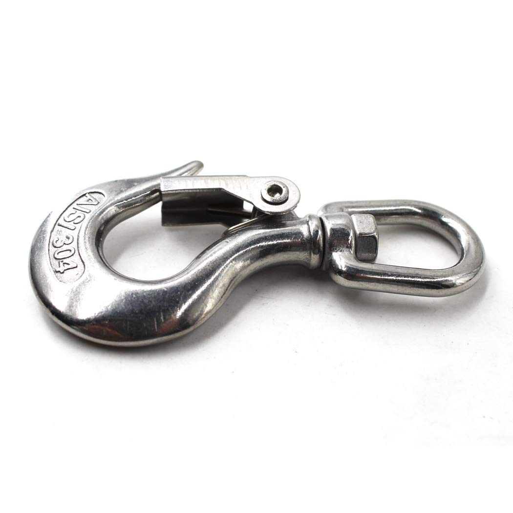 304 Stainless Steel Lifting Hook Heavy Duty Lifting Safety Hook