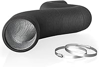 AC Infinity 4-Inch Flexible Aluminum Ducting 8ft Heavy-Duty 4-Layer for HVAC Grow Tents Ventilation Exhaust