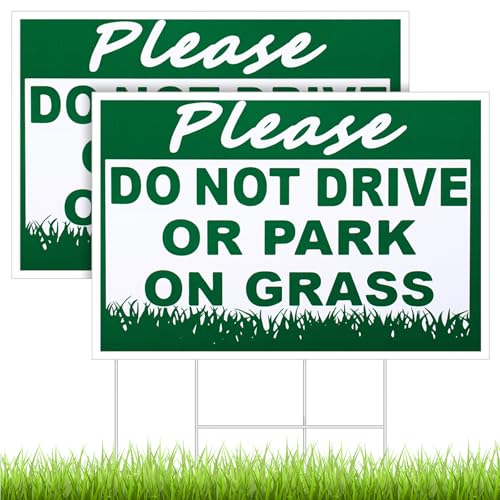 Soaoo 2 Pcs Please Do Not Drive or Park on