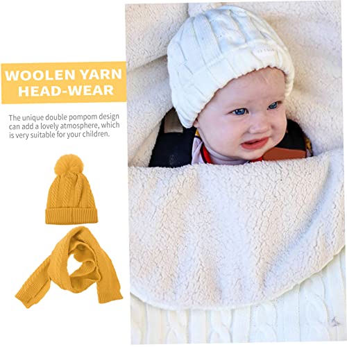 Homoyoyo Knitted Hat and Scarf Warm and Comfortable Winter Headgear Simple Design for Autumn and Winter Wear4
