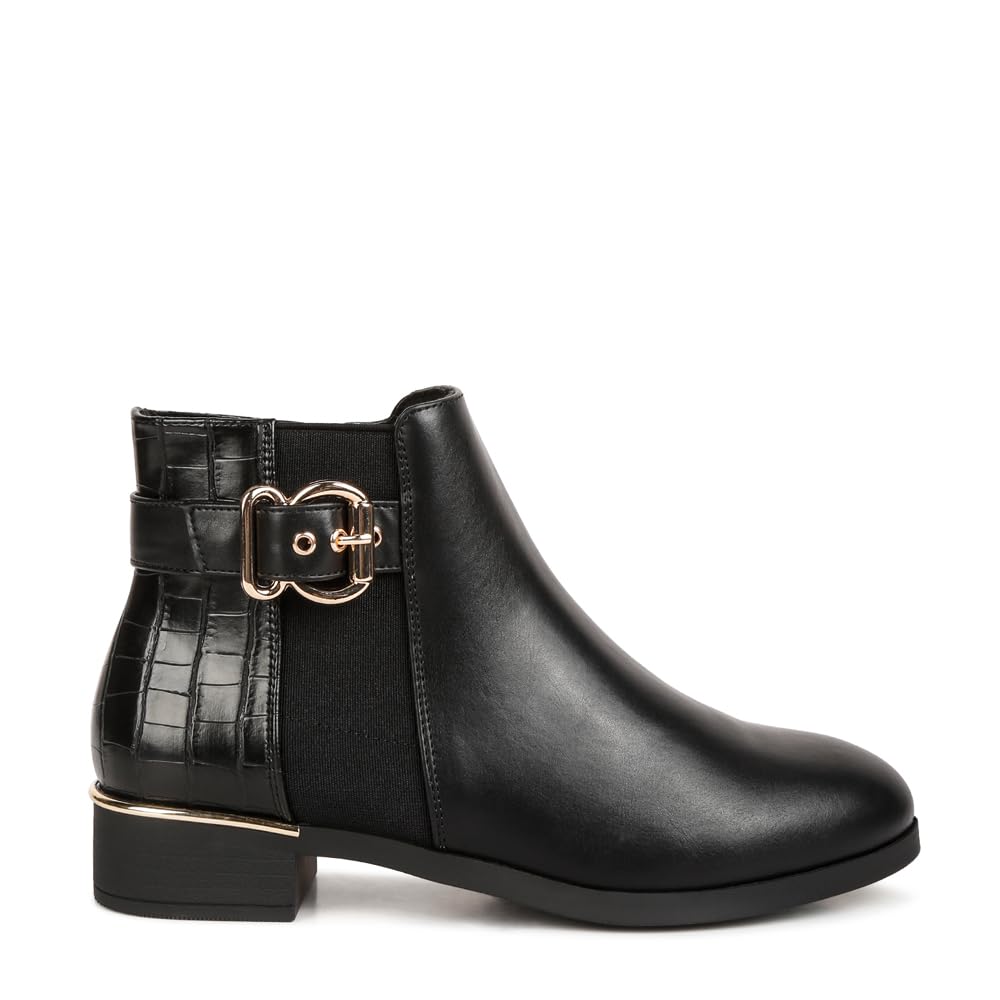 London Rag Frothy Buckled Ankle Boots With Detail