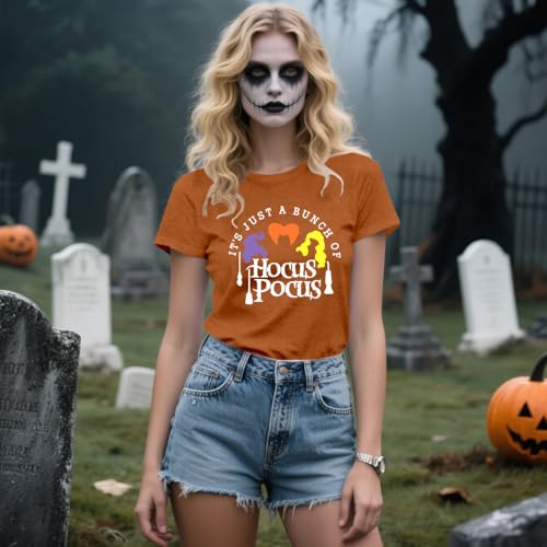 T-shirt d'Halloween pour femmes Sanderson Sisters Hocus Pocus coton
