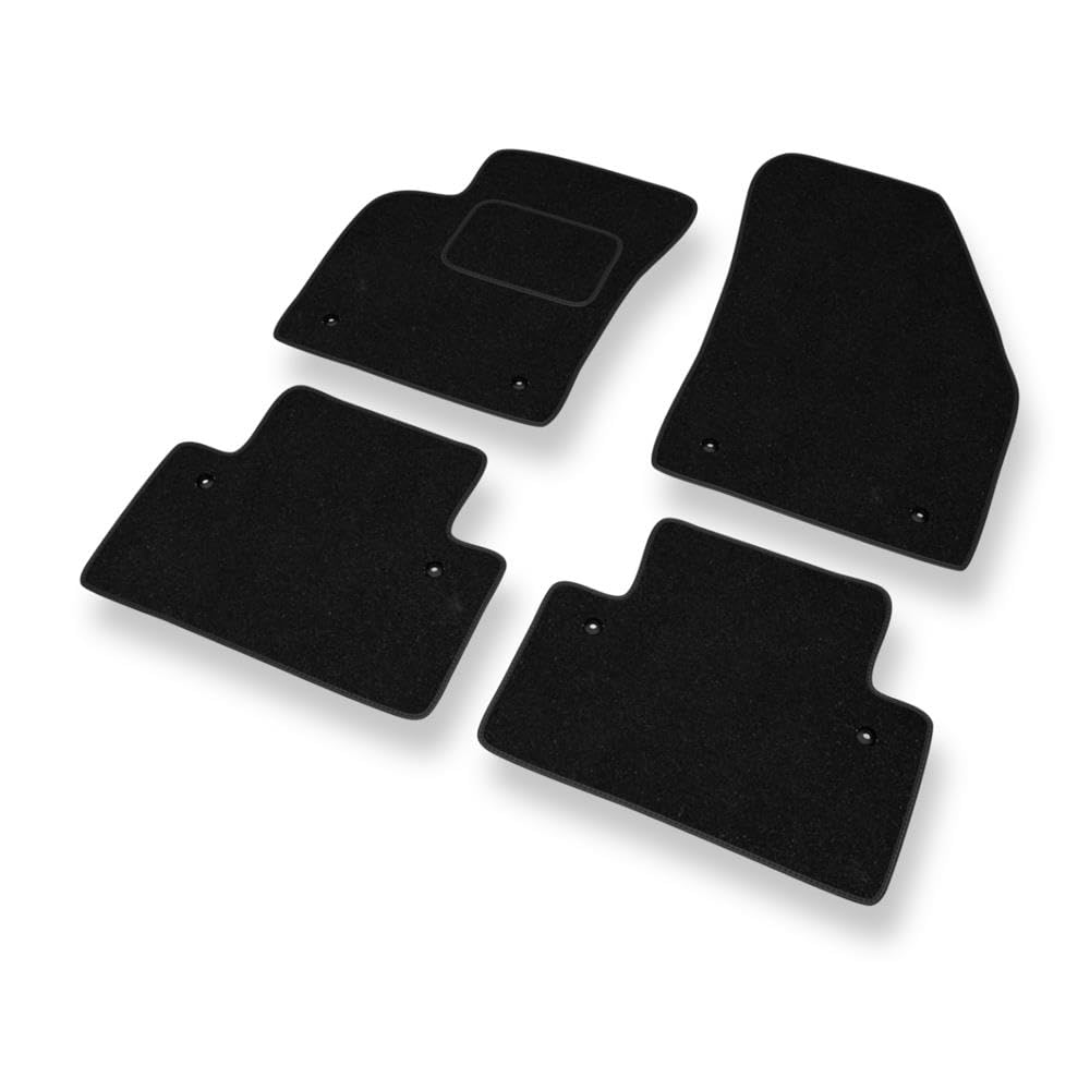 Mossa Alfombrillas adecuadas para Volvo S40 II (2004-2012) - alfombras para Coche - Color Negro 1