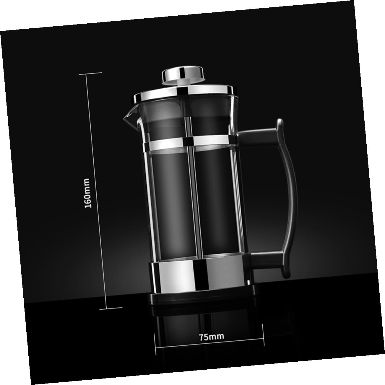 Cafetera de Acero Inoxidable de Doble Capa con Colador para Infusión de Té y Café Resistente al Calor Tetera Multifuncional para Bebidas Calientes y Frías Casa