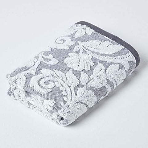 Homescapes graues Handtuch aus 100% türkischer Baumwolle Cover