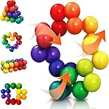 MMSZHL Juguetes sensoriales para Autismo, Bola de Arco Iris para TDAH, Juguetes de Viaje, Ansiedad, Fresco, Silencioso,...
