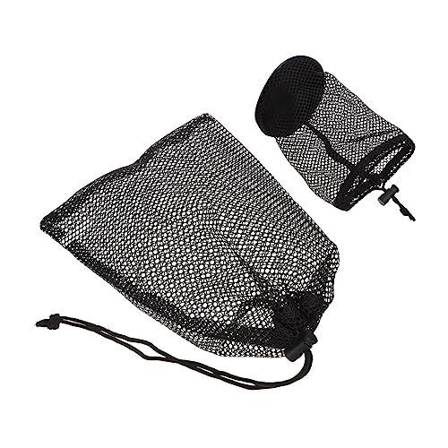 Gogogmee Golf Ball Storage Bag: 2pcs Mesh Pouch Drawstring for Golf Balls Ball Bag Organizer
