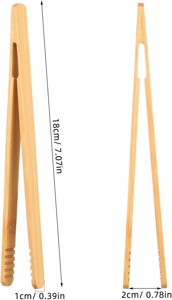 NUOBESTY 3PCS Wooden Tweezer Tongs Kids Tweezers for Fine Motor Peg Board Beads Game Clips Counting Matching Game Beads for Montessori Sorting Toys