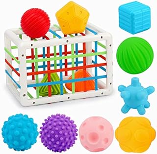 nicknack Baby Shape Sorter Toys for 12 Months, Montessori Activity Sensory Toys for 1 Year Old Boys Girls