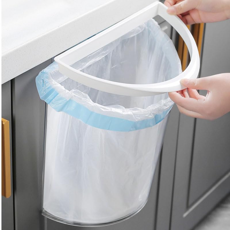 Kitchen Compost Bin, Hanging Small Trash Can, Punch Freely Fashionable Compost Bucket, Space Saving Wall Mounted Waste Bin Kitchen Compost Bin for Under Sink