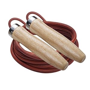 Champion Sports Leather Ball Bearing Jump Rope – Multiple Sizes