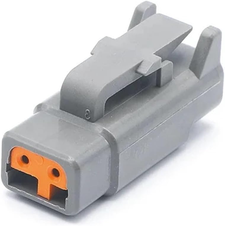 10 Sets DTM Connector Waterproof DT Male and Female Head Wiring Terminal Harness Plug Socket DTM04-2P D(2P Whole Set)