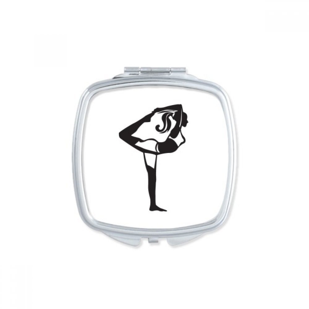 Miroir de poche portable mignon pour soin visage silhouette saine