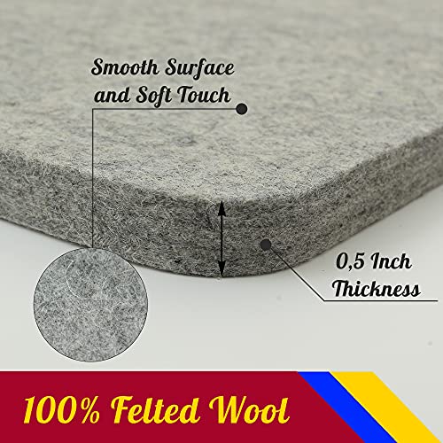 Savina WPT Wool Pressing Mat - 17 Inch X 13.5 Inch Quilting Ironing Pad - 100% New Zealand Felted Wool Iron Board For Quilters thumb #4