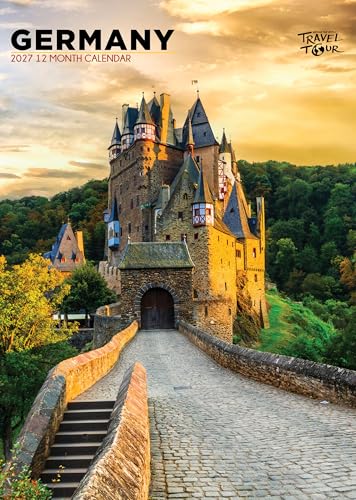 Calendario Alemania 2027 A3 grande de pared con imágenes para planificador mensual de hogar