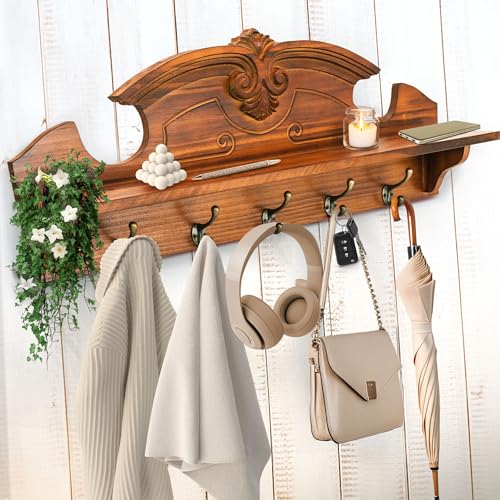 Coat Hanger Wall Mount with Shelf - Gorgeous 24