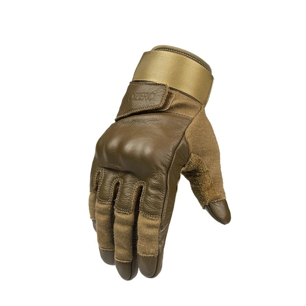 Guanti da moto in pelle da uomo donna guanti termici per ciclismo freddo estate inverno mtb equitazione guida guanto dito pieno