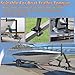 Xiozugibi Heavy-Duty Boat Trailer Steps with Handle, Non-Slip Surface Fits for Trailers Tongue Step, 2 Steps