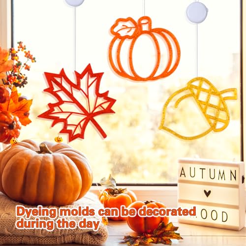LOLStar Fall Decor Window Lights 2026 Thanksgiving Decorations Acorn Maple Leaves Pumpkin LED Lights with Suction Cups Battery Operated(Exclusive) Slow Fade Mode Timer Autumn Decorations for Home by LOLStar - Image 7