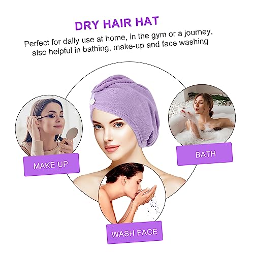 DOITOOL Toalha Baotou Roxo Miss Engrossar Fibra