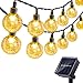 ITICdecor Luci Solari Esterno Catena Luminosa Stringa Crystal Globe Impermeabile 5M 20 LED Giardino Alberi Natale Terrazze Matrimoni Bianco Caldo