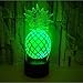 Produktbild Ananas 3D Led Nachtlicht 7 Farbwechsel Tischlampe Obst 3D Lampe für Wohnkultur