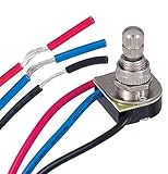 B&P Lamp® 3/8 Inch Shank 3-Way 2 Circuit Nickel Rotary Switch