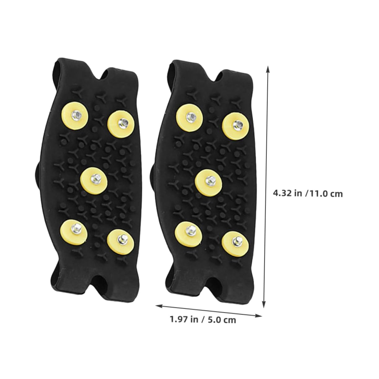 CATIEBYE 1pair Boy Girl Ice Cleats Non- Spikes for Sports Lightweight Shoe Grippers for Design Safe Traction for Outdoor Adventures